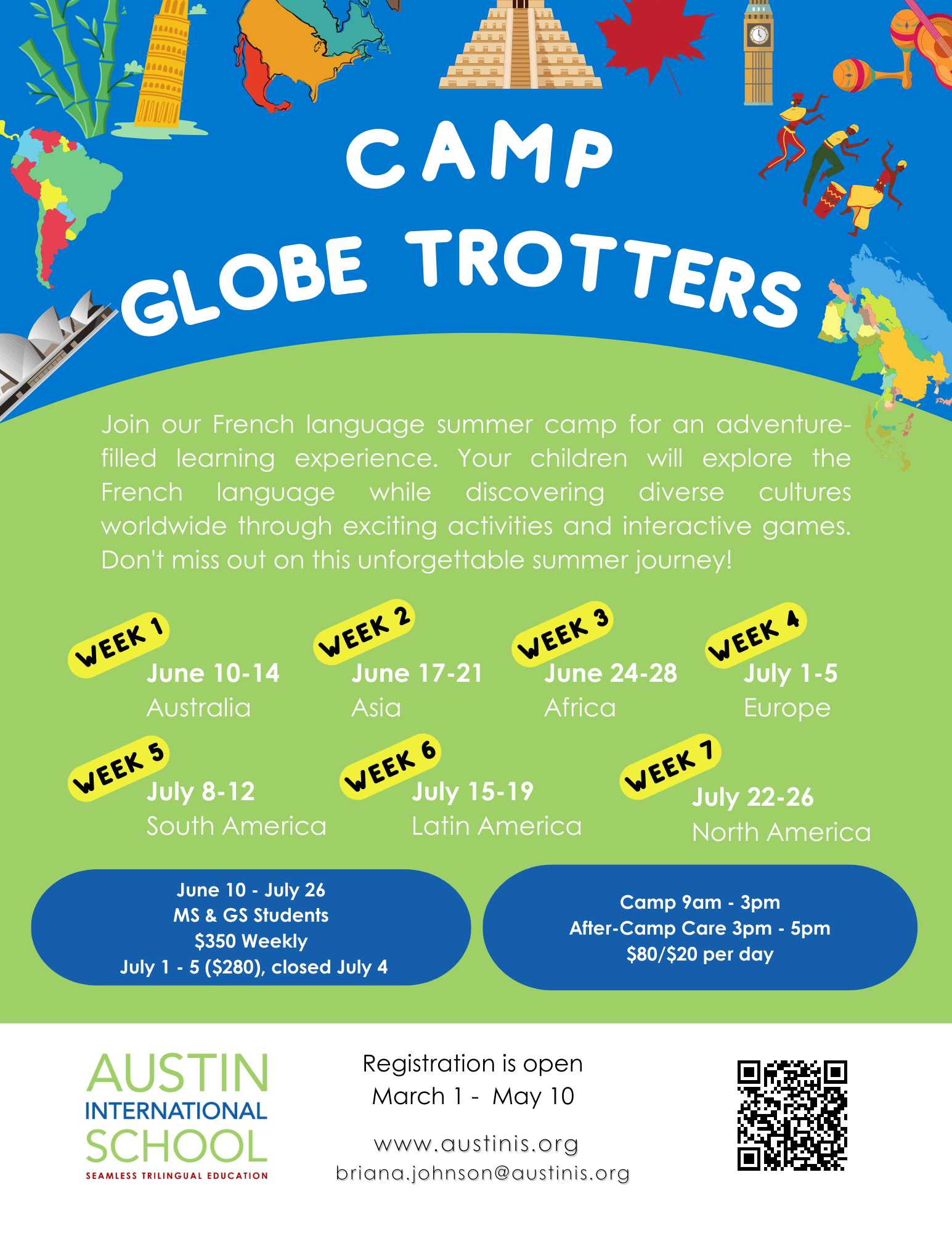 Maternelle Summer Camp Austin International School